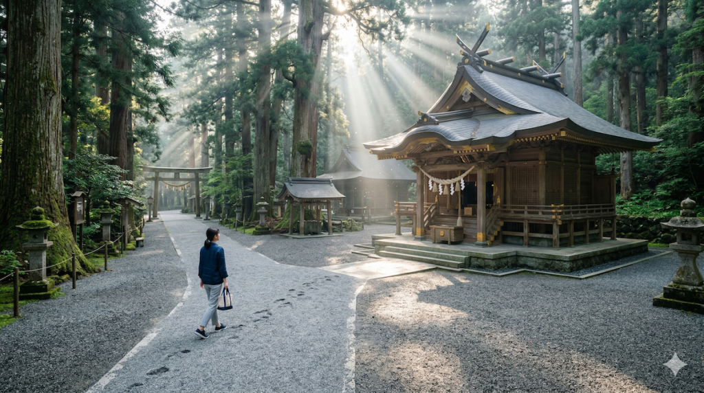 境内をなぜか左回りに無意識に回ってしまう不思議な習性