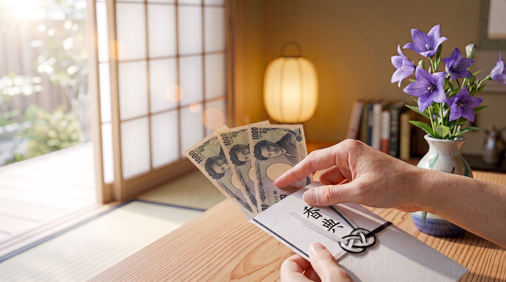 大学生が友人の葬儀に持参する香典袋