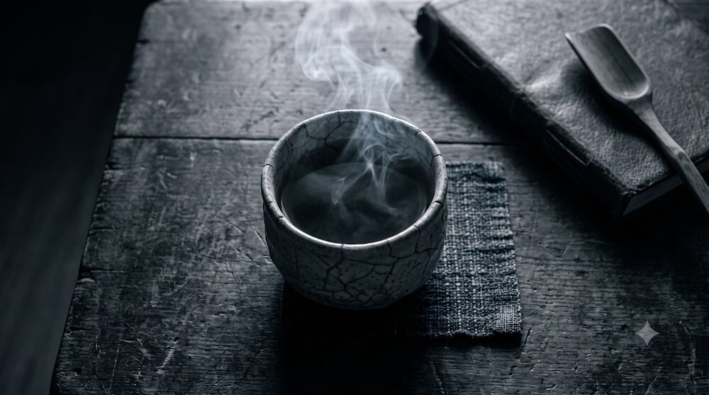 悔やみを終えて安堵する温かい緑茶