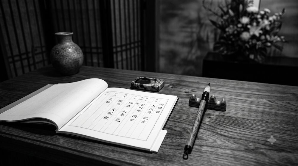 香典の受付で記帳のみを行う正しい作法