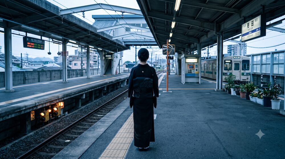 喪服で電車に乗るのはマナー違反か