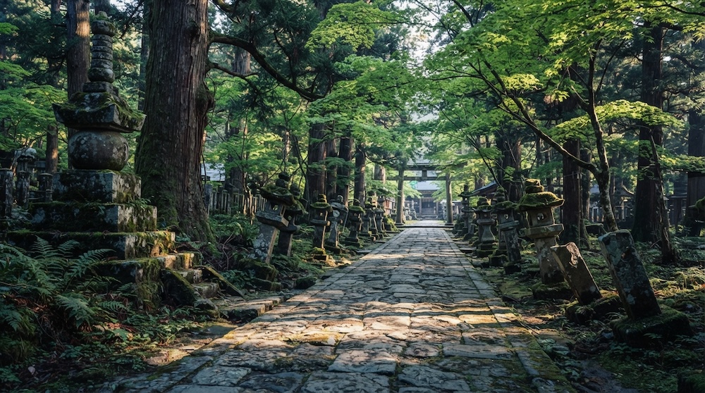 弔い上げ後の永代供養とお寺の境内の風景