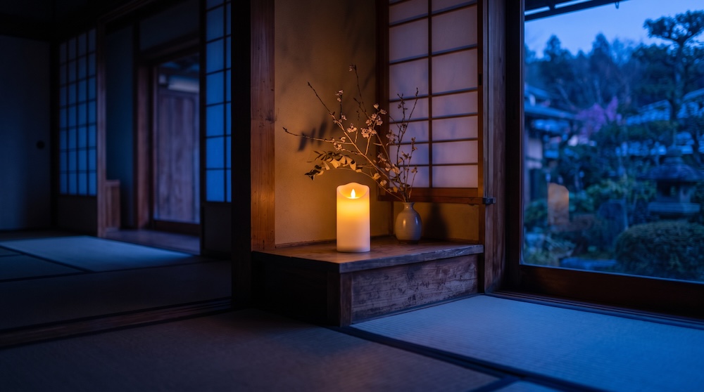 仏壇の安全を守るLED式電気ろうそく